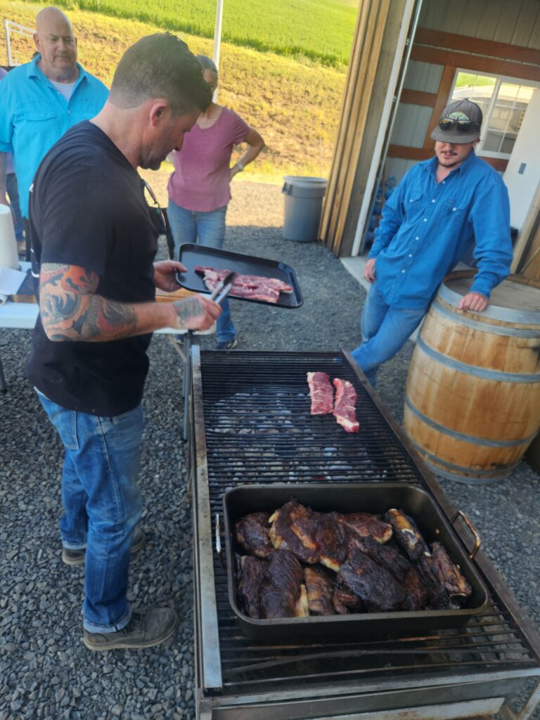 Meat Dudes cooking wagyu beef